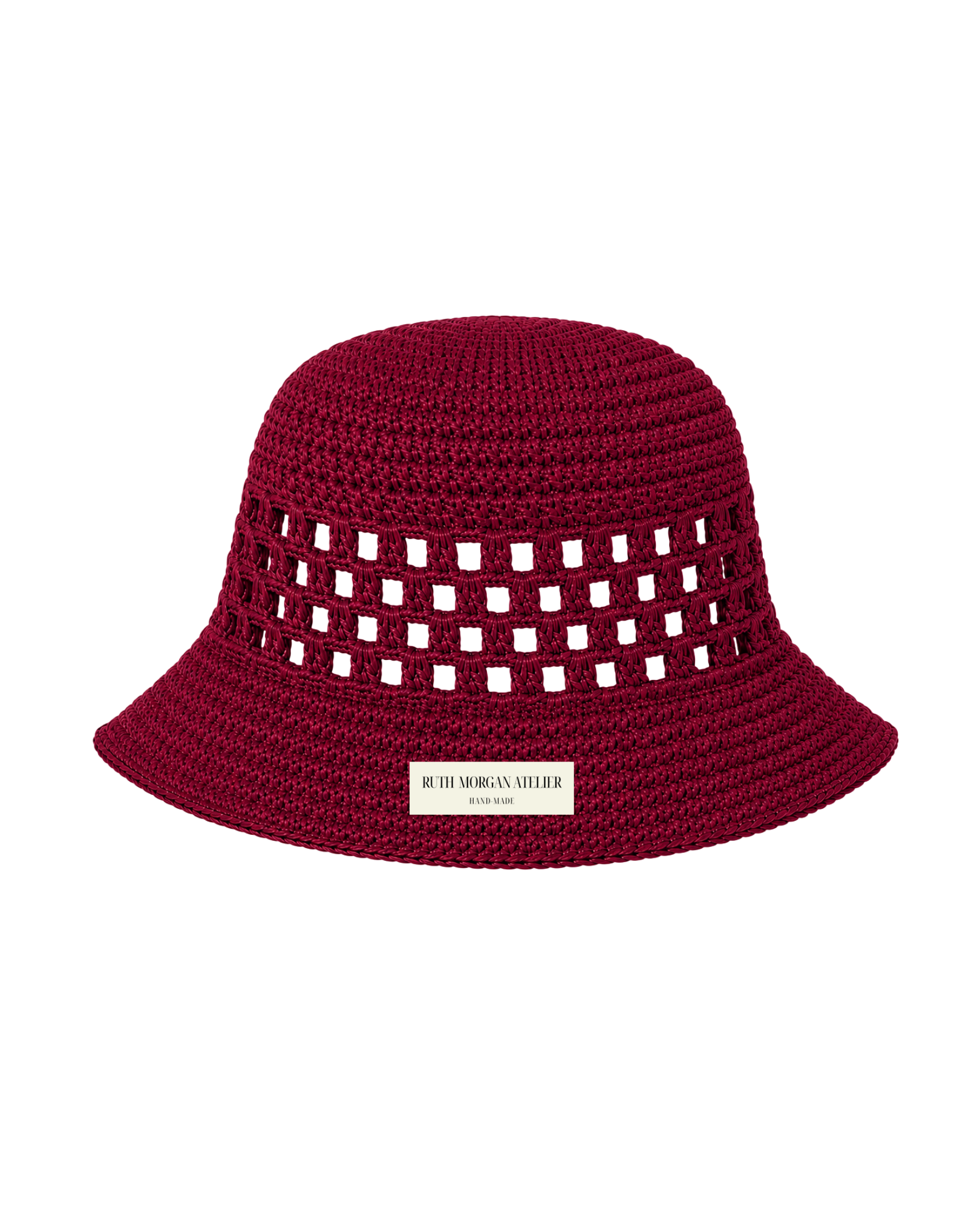 Burgundy Crochet Bucket Hat