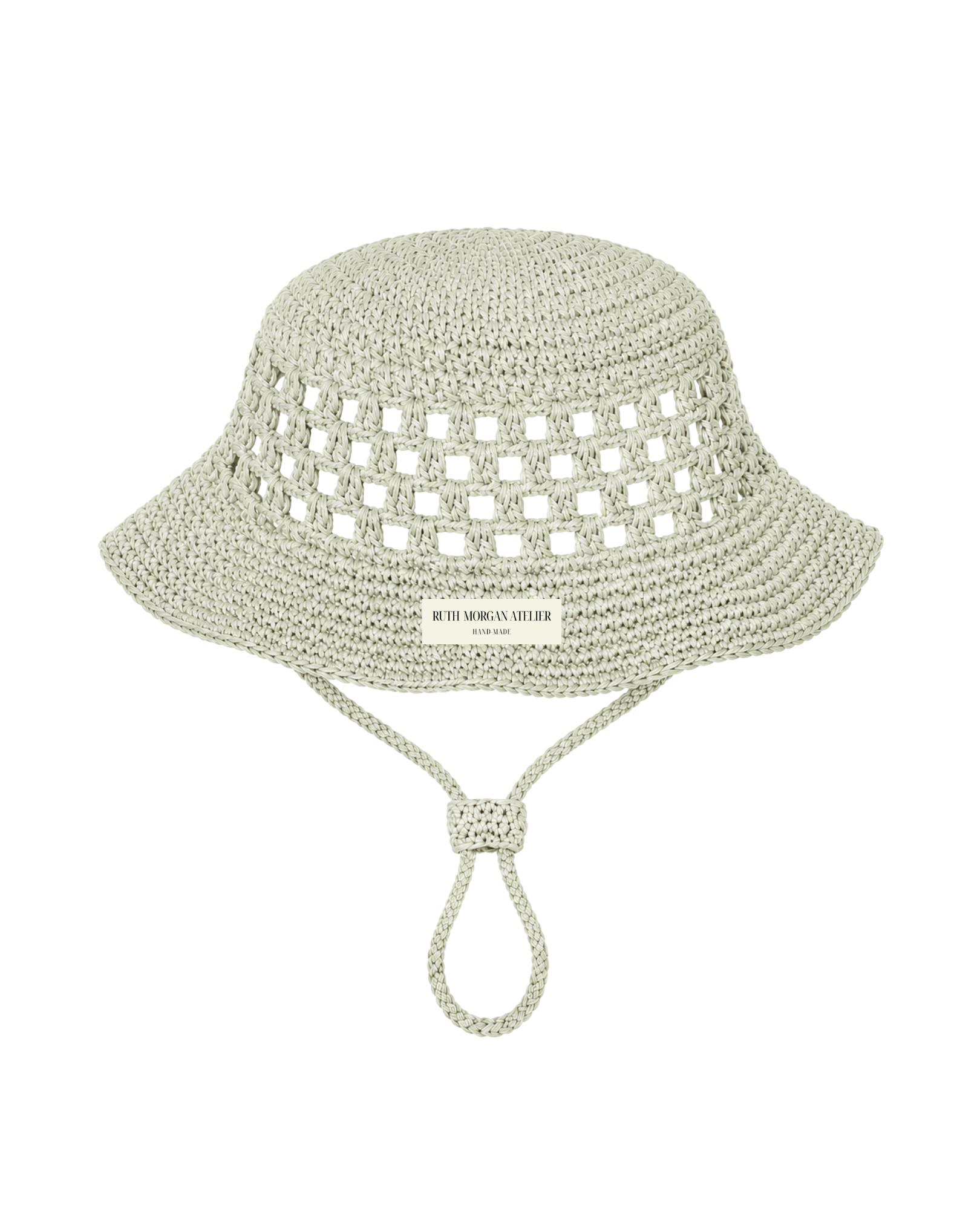 Sage Wavy Cowboy Crochet Bucket Hat