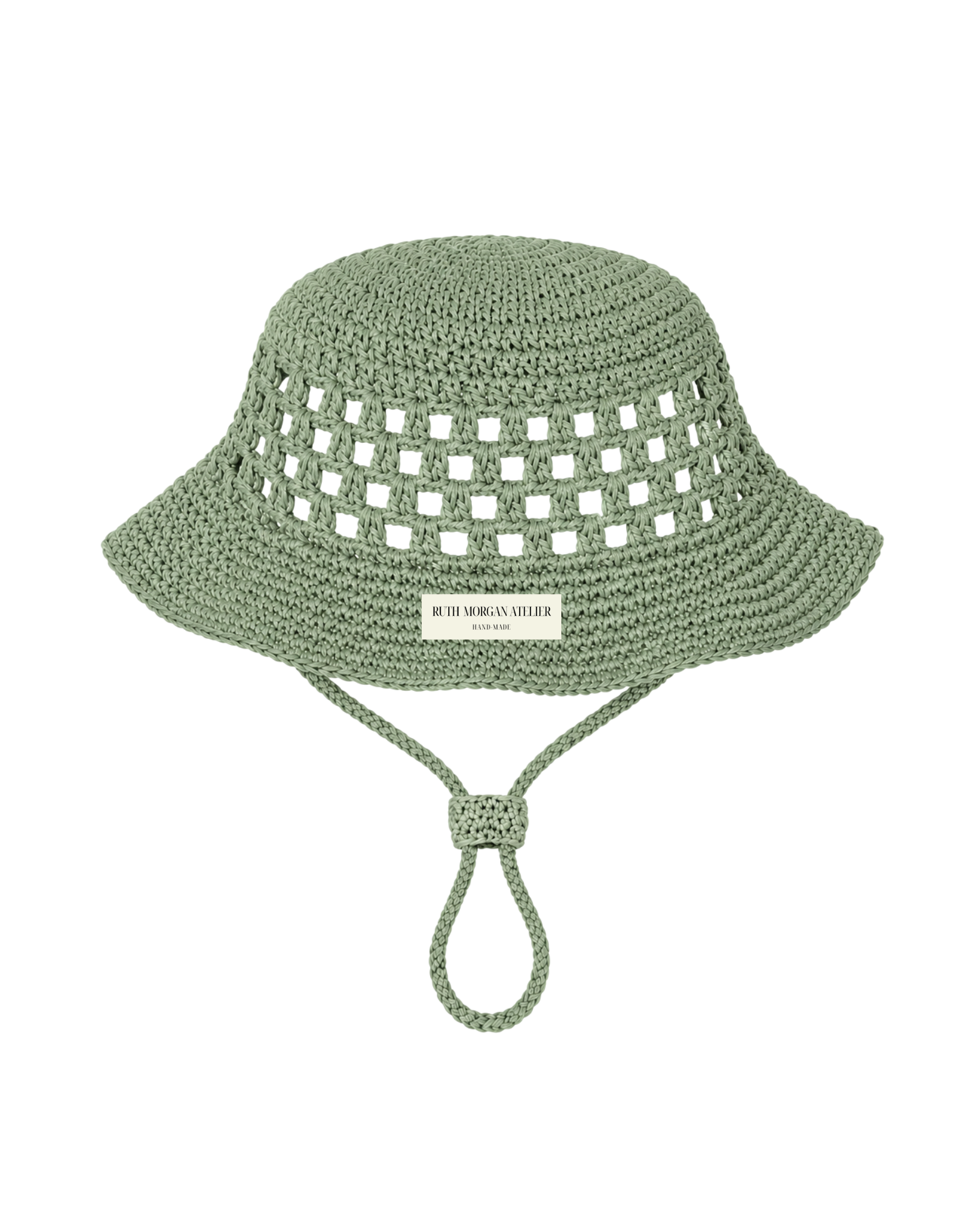 Green Wavy Cowboy Crochet Bucket Hat
