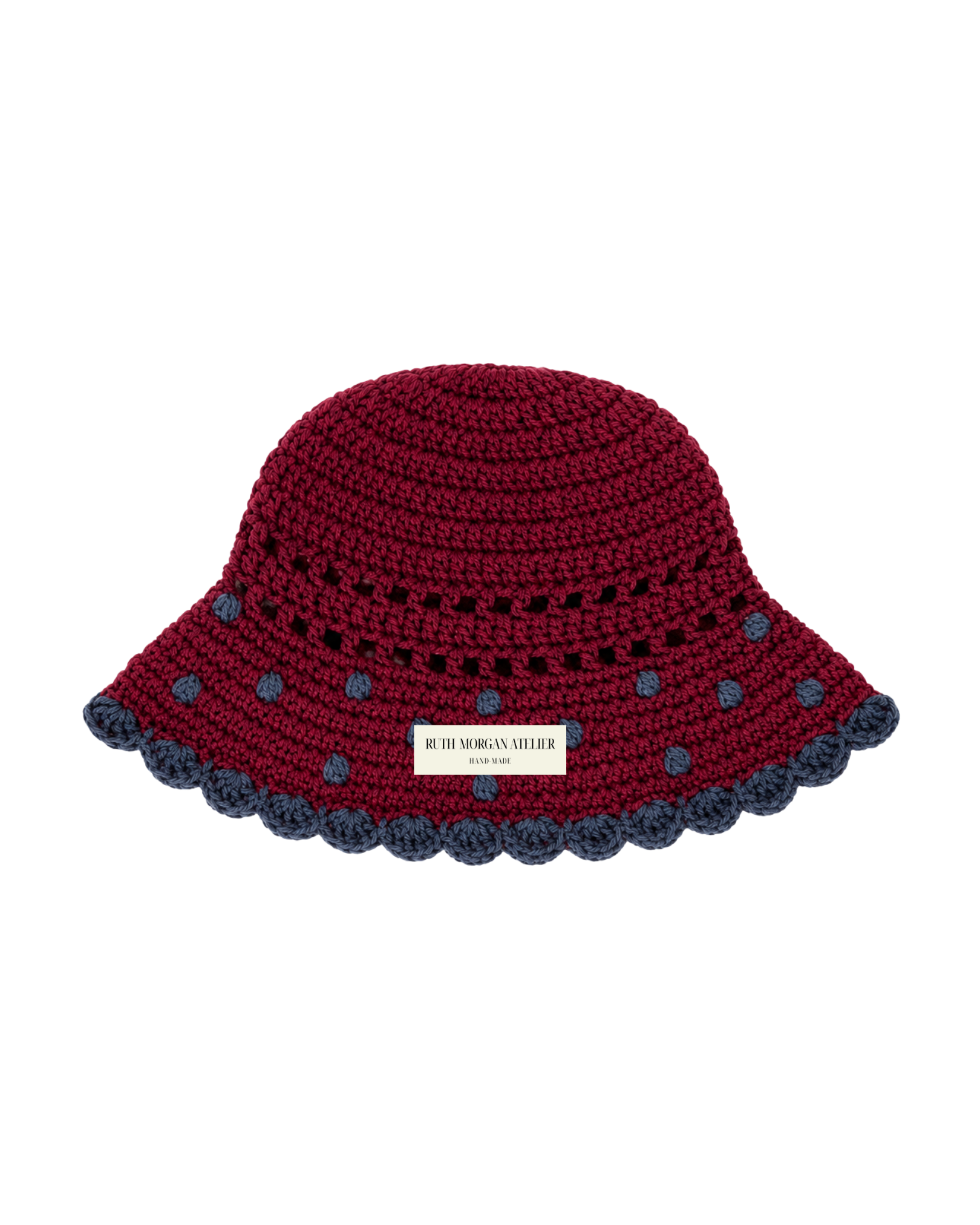 Polka Dot Crochet Bucket Hat