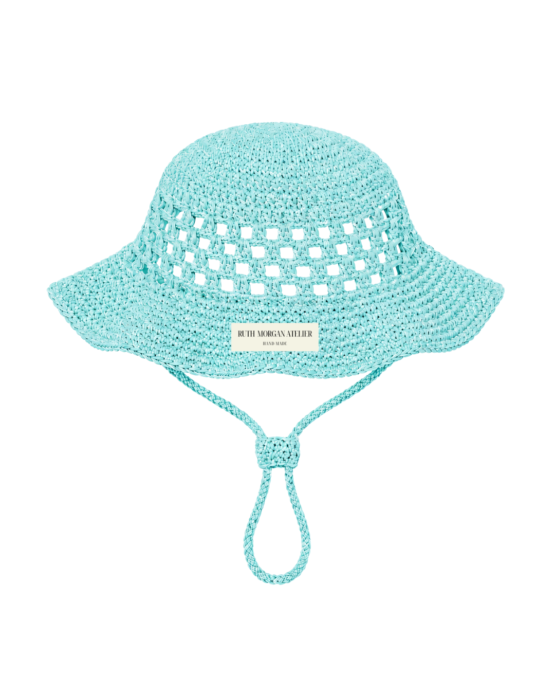 Tiffany Blue Wavy Cowboy Crochet Bucket Hat