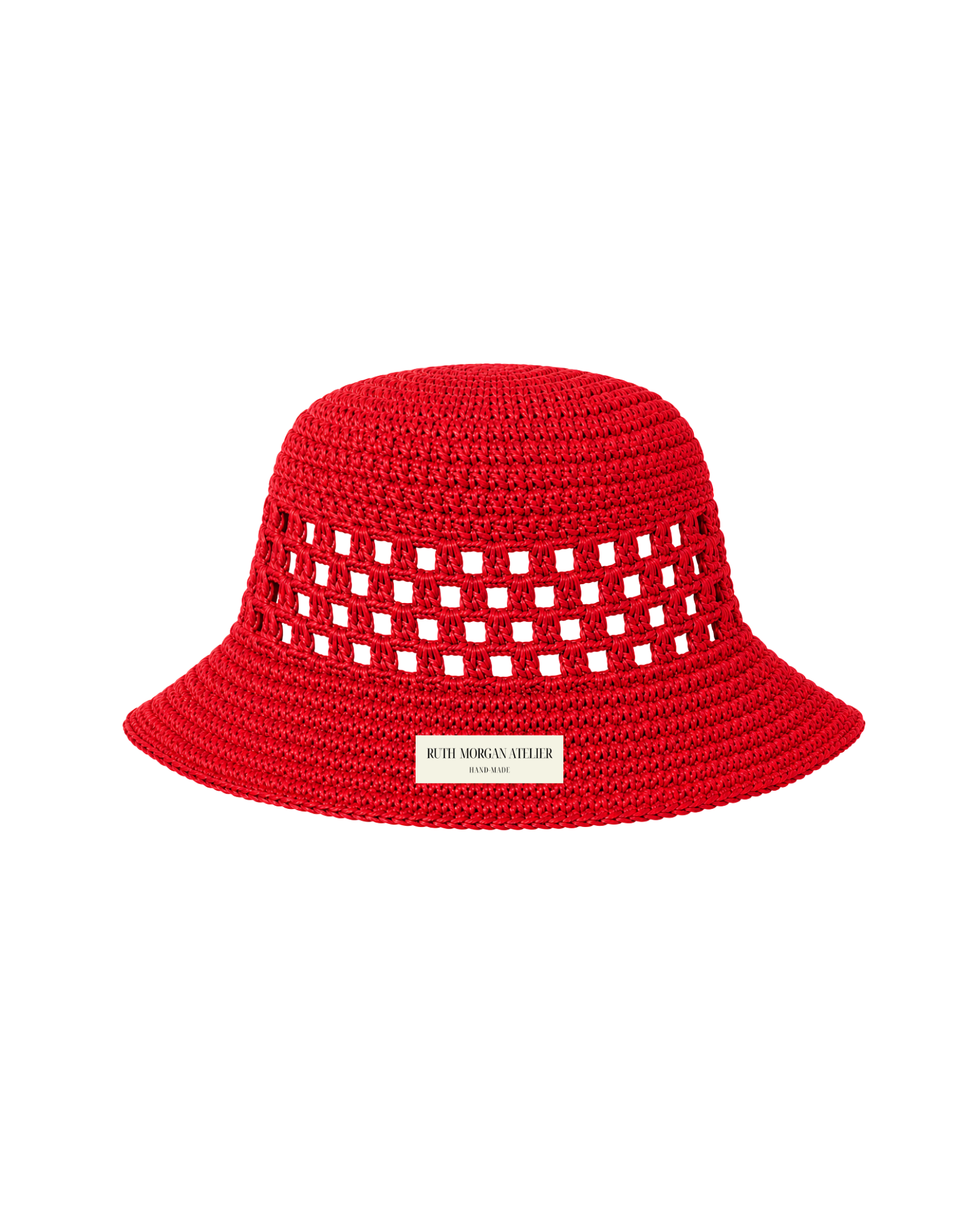 Red Crochet Bucket Hat