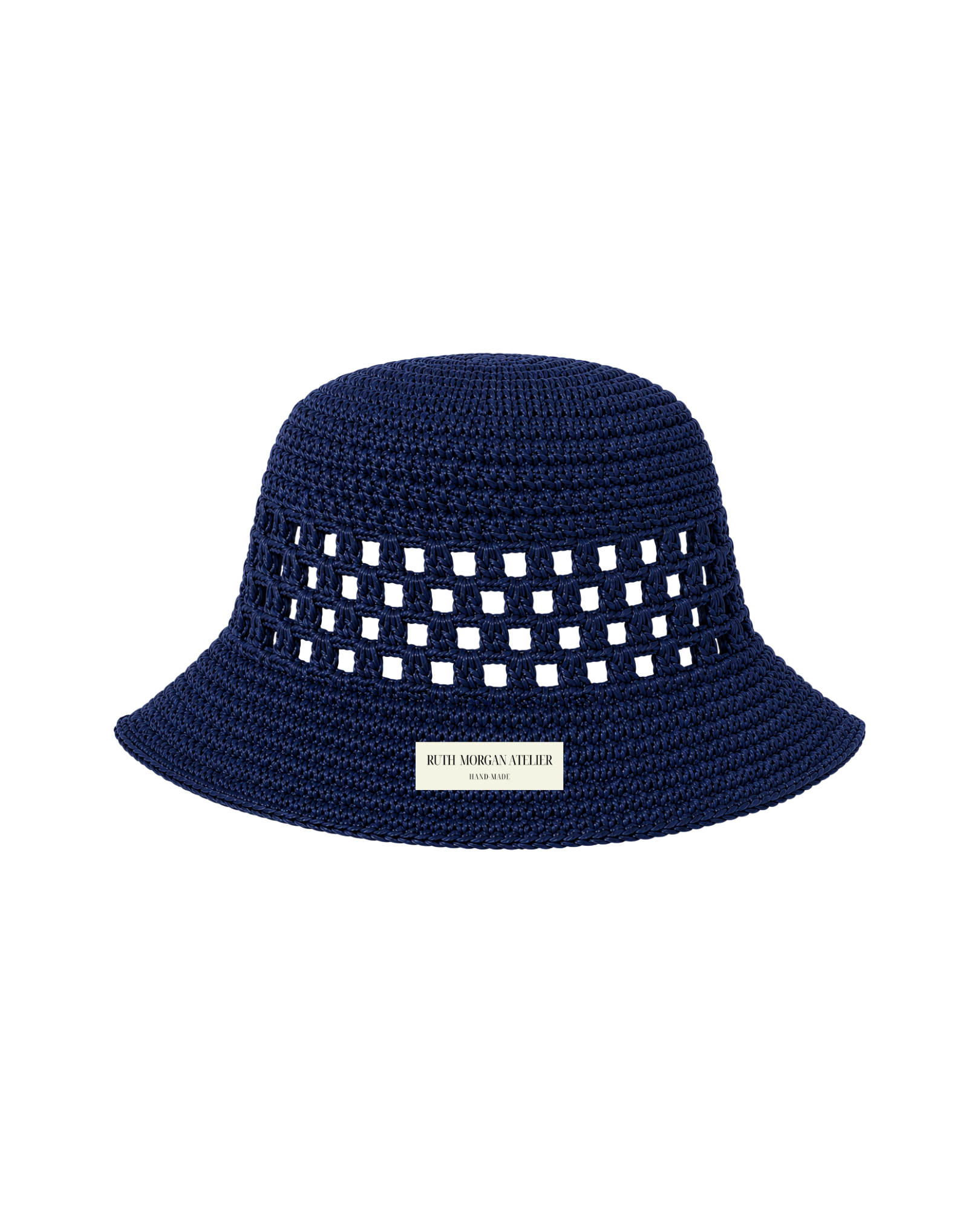 Navy Crochet Bucket Hat