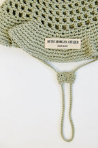 Sage Wavy Cowboy Crochet Bucket Hat