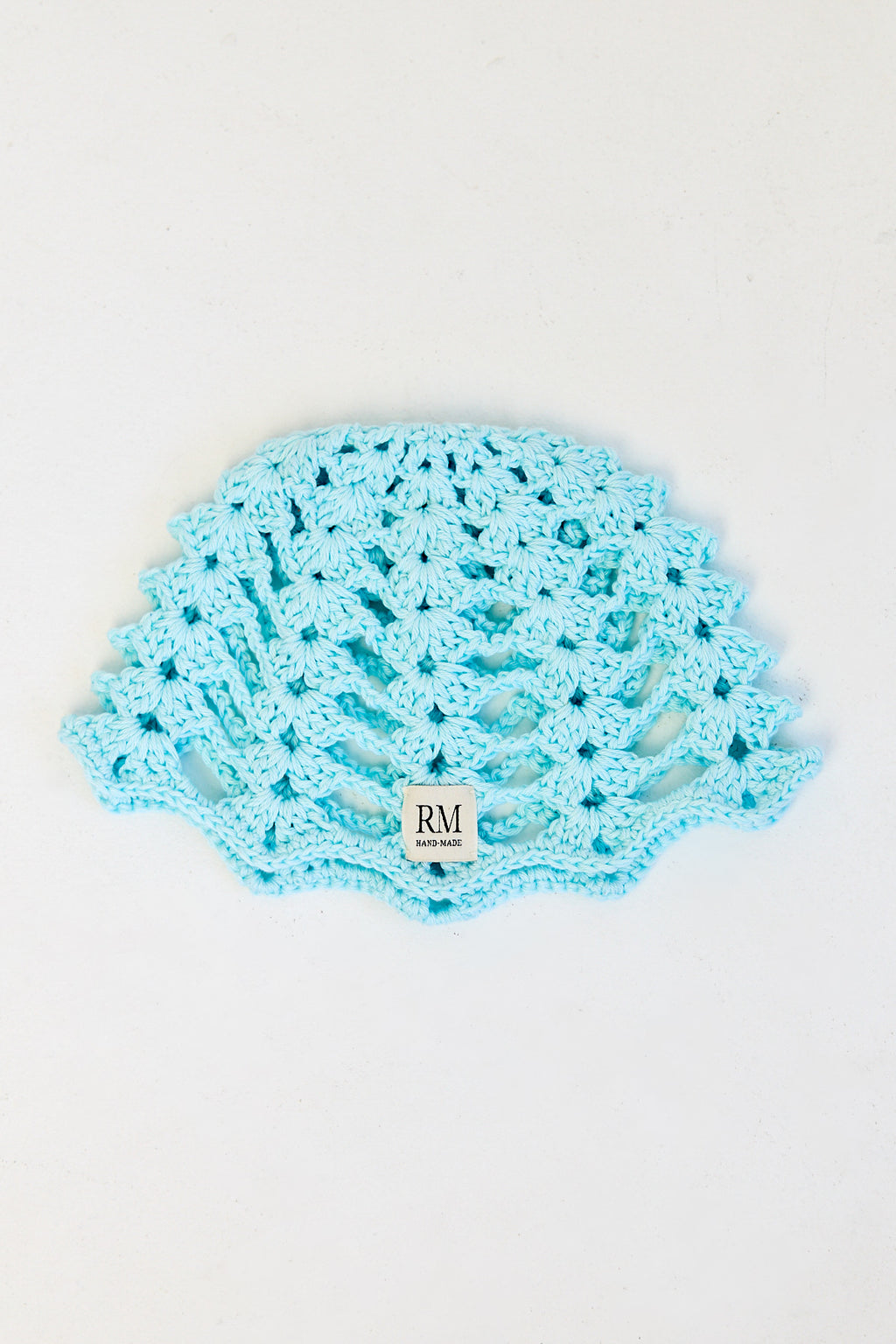 Tiffany Blue Crochet Skull Cap