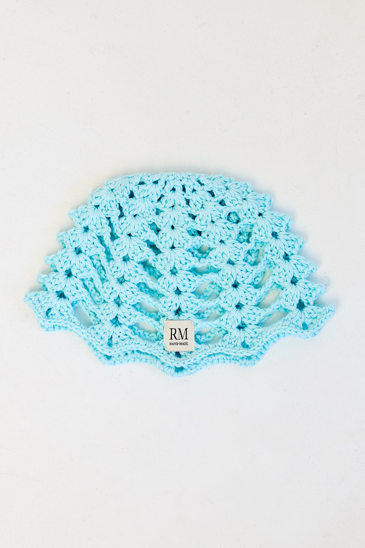 Tiffany Blue Crochet Skull Cap