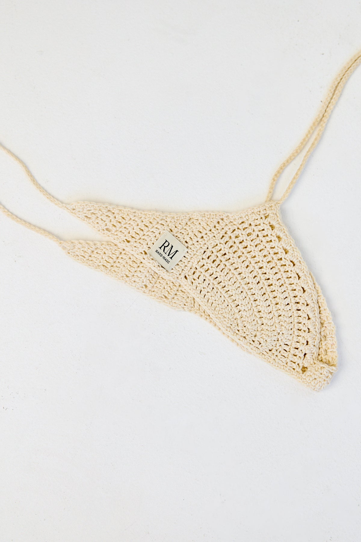 Cream Crochet Bra