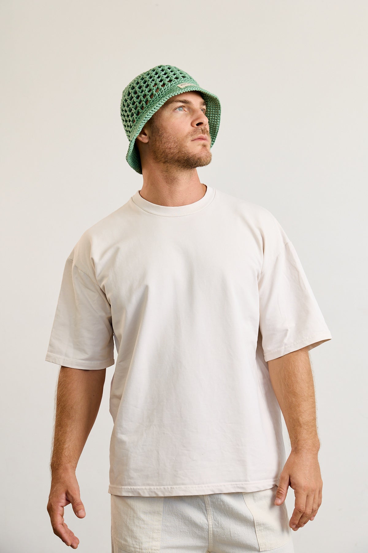 Green Crochet Bucket Hat