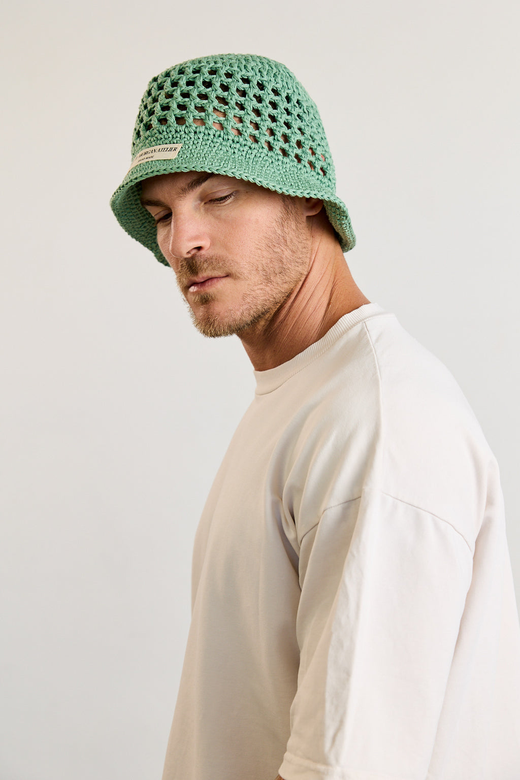 Green Crochet Bucket Hat