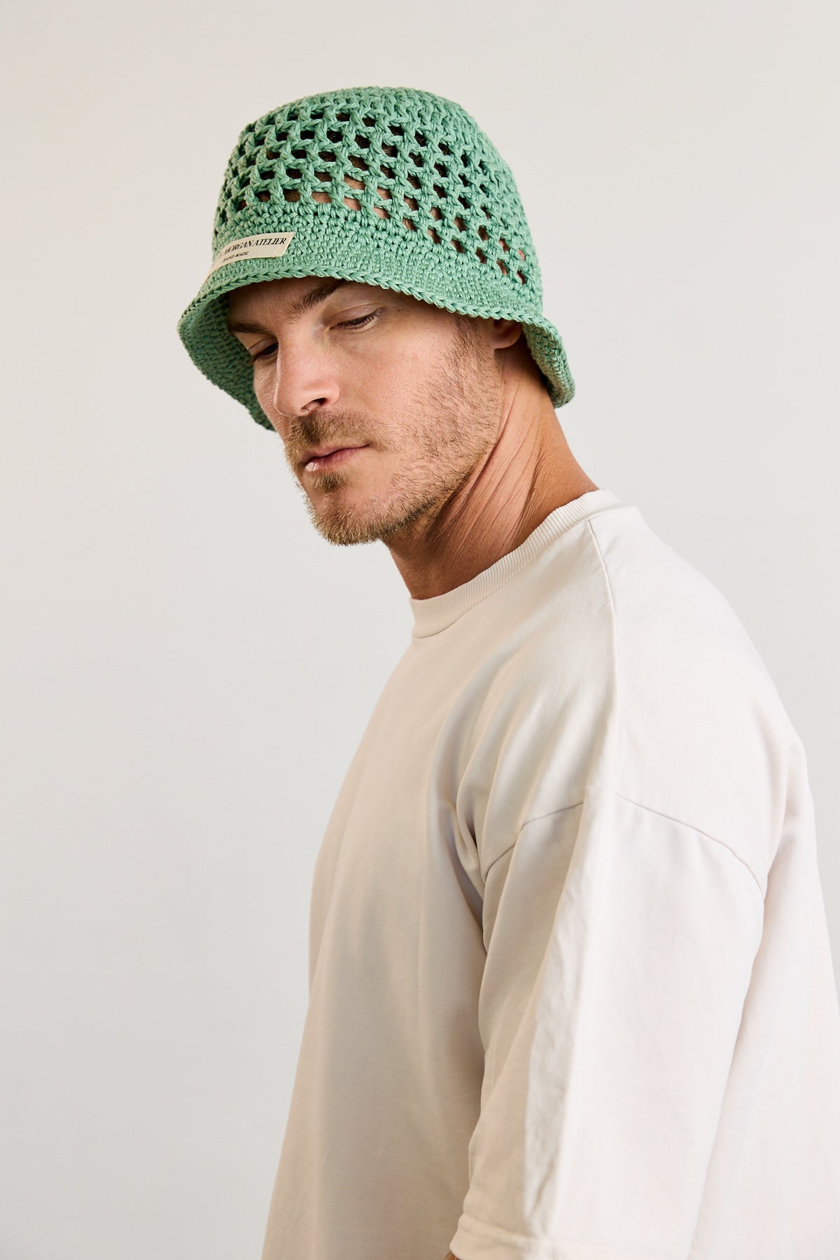 Green Crochet Bucket Hat