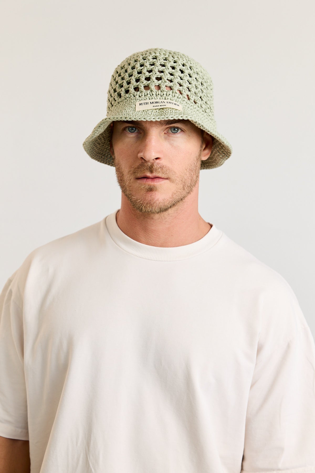 Sage Crochet Bucket Hat
