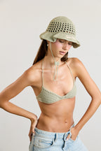 Sage Crochet Bra