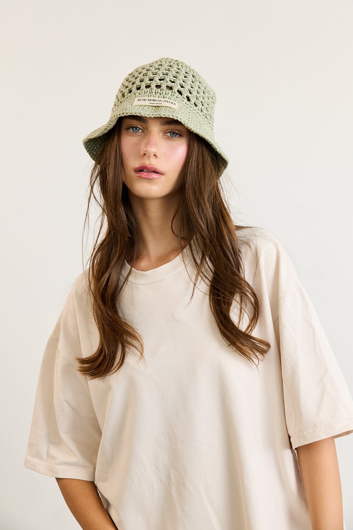 Sage Crochet Bucket Hat