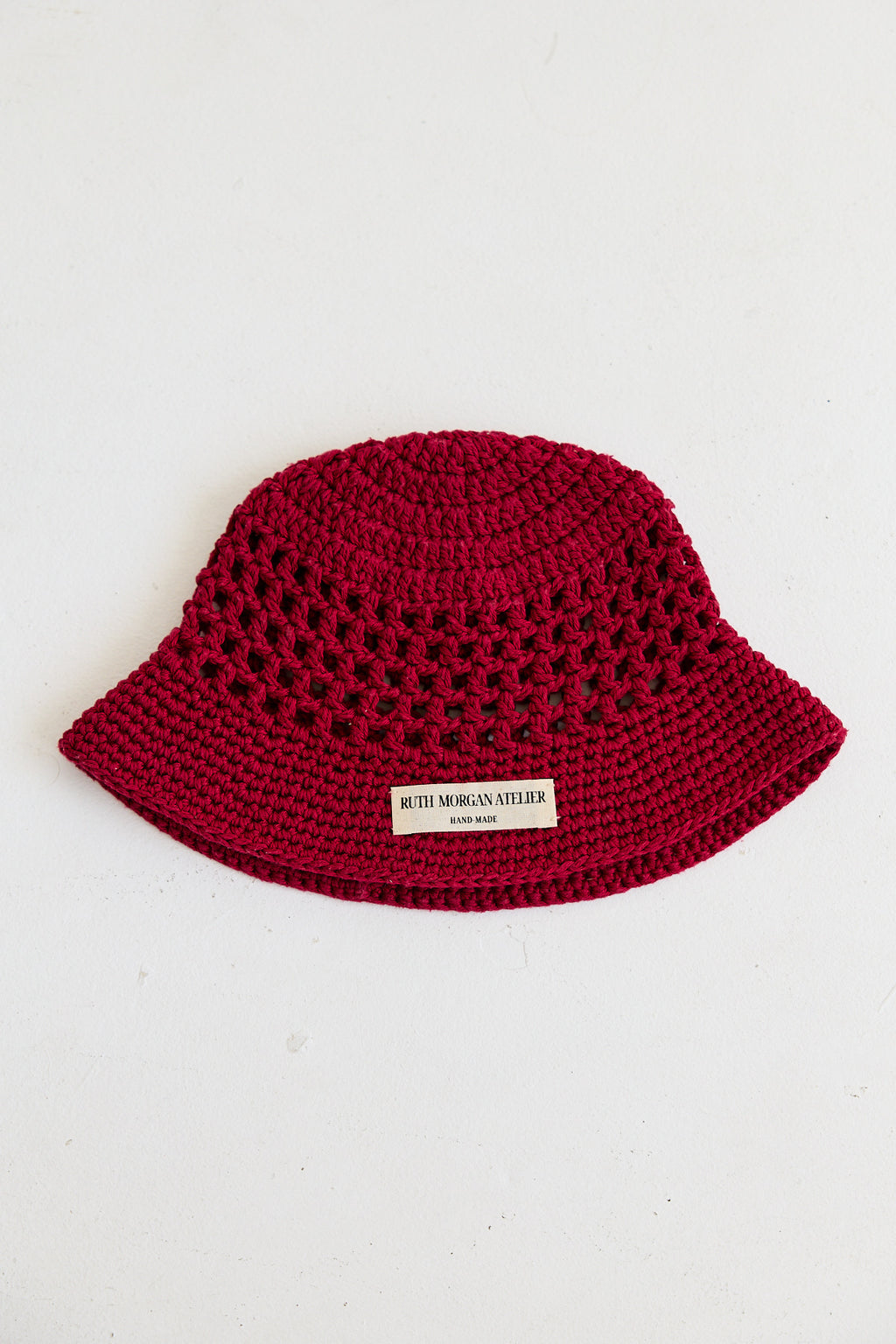 Burgundy Crochet Bucket Hat